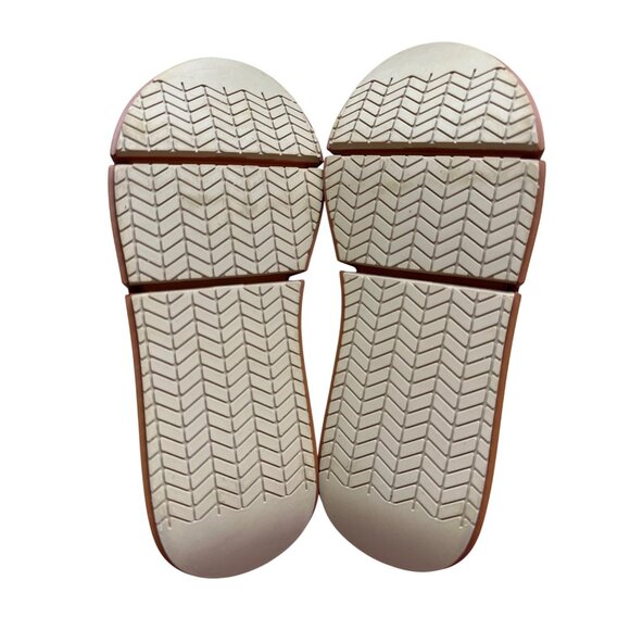 Naked Feet Princeton Platform Sneakers Tan Chain Loafers Suede Slip-On Size 8.5 - Picture 8 of 12